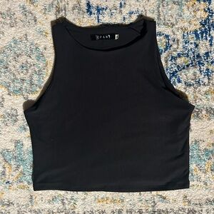 COPY Black Cropped Tank Top